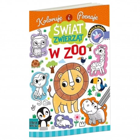 335385 KOLOROWANKA A4 ŚWIAT ZWIERZĄT W ZOO HENRY