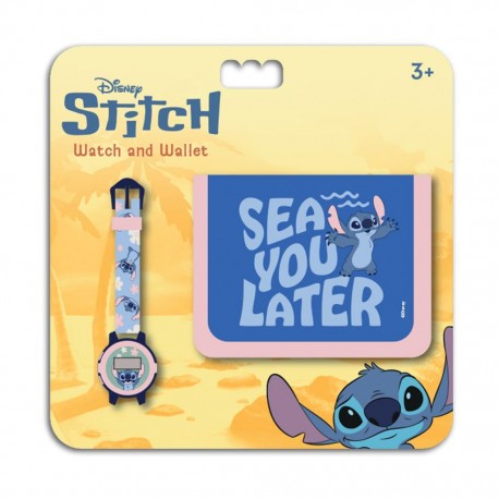 799716 DIAKAKIS PORTFEL Z ZEGARKIEM LILO&STITCH NIEBIESKI PULIO