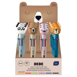 388483 DŁUGOPIS WIELOKOLOROWY AUTOMATYCZNY 6 KOL. BEBE FRIENDS INTERDRUK