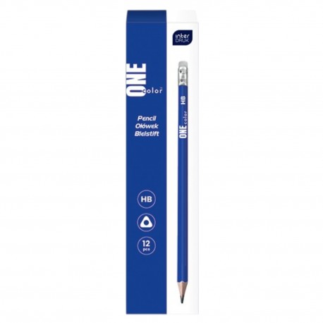 388650 OŁÓWEK GRAFITOWY Z GUMKĄ ONE COLOR FSC 100%&nbsp;INTERDRUK