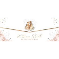 862071 KARNET KARTKA ŚLUBNA ZŁOCONA 250x100 ARMIN STYLE