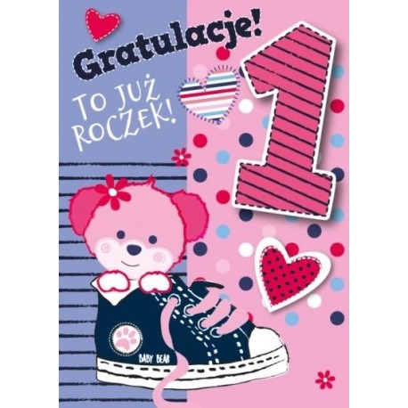 690569 KARNET KARTKA Z ŻYCZENIAMI URODZINY ROCZEK ARMIN STYLE