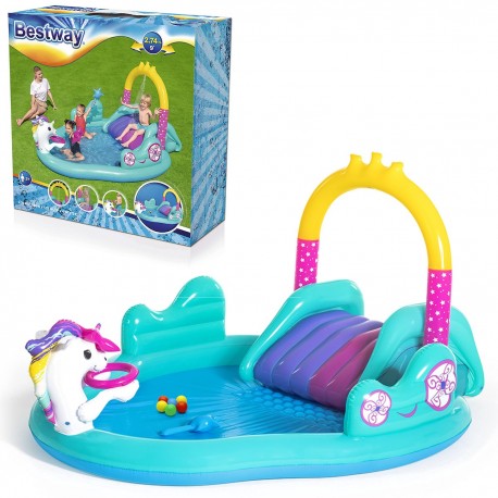 53097 BESTWAY BASEN PLAC ZABAW ZE ZJEZDZALNIĄ 274 CM