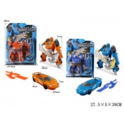 499338 SAMOCHÓD ROBOT TRANSFORMACJA 21CM 2 KOLORY GAZELO