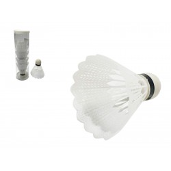 497457 LOTKI DO BADMINTON 6 SZTUK BIAŁE PLASTIKOWE GAZELO