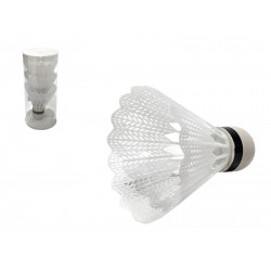 497464 LOTKI DO BADMINTON 3 SZTUK BIAŁE PLASTIKOWE GAZELO