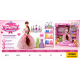 905898 LALKA KSIĘŻNICZKA Z AKCESORIAMI BUTY SUKIENKI GARDEROBA F.H. TOYS