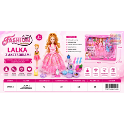 012469 LALKA + MINI LALKA Z AKCESORIAMI F.H. TOYS