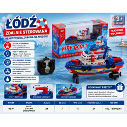 906901 ŁÓDŹ ŁÓDKA ZDALNIE STEROWANA DO WODY PŁYWAJĄCA F.H. TOYS