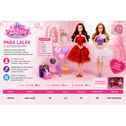 905904 ZESTAW DWÓCH LALEK LALKA PRZYJACIÓŁKA + AKCESORIA F.H. TOYS