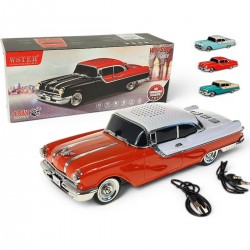 624399 GŁOŚNIK BT USB Z RADIEM SAMOCHÓD AMERYKAŃSKI RETRO 4 KOLORY ADAR