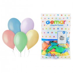 094916 BALONY G90 100 SZT. FIOLETOWE LAWENDOWE PASTELOWE 10" GODAN