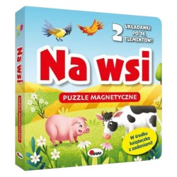 816458 PUZZLE MAGNETYCZNE NA WSI – ZESTAW KREATYWNY DLA DZIECI Z KSIĄŻECZKĄ I MAGNESAMI MOREX