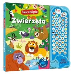 816564 ŚWIAT DŹWIĘKÓW ZWIERZĘTA KSIĄŻKA DŹWIĘKOWA MOREX