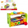 849542 ZABAWKA EDUKACYJNA PRZYBIJANKA CYMBAŁKI DREWNIANE SMILY PLAY ANEK
