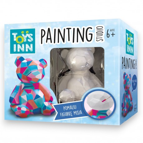 298813 PAINTING STUDIO FIGURKA GIPSOWA MIŚ STNUX