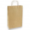 015720 TORBA PAPIEROWA BRĄZOWA ZE SKRĘCONYM UCHWYTEM 7&7