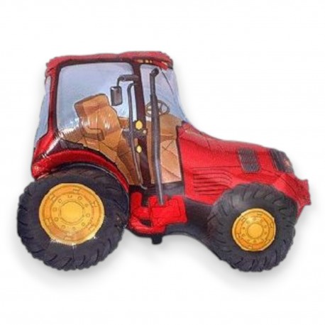 2308778 BALON FOLIOWY TRAKTOR POMARAŃCZOWY DEKORACJA NA URODZINY 61 CM GODAN