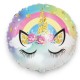 143737 BALON FOLIOWY JEDNOROŻEC, PASTELOWY, 45 CM GODAN