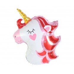 422778 BALON FOLIOWY JEDNOROŻEC ROZMARZONY, 64X47CM GODAN
