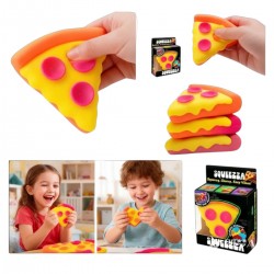 587478 GNIOTEK ANTYSTRESOWY PIZZA SQUISHI MIĘKKA ZABAWKA SENSORYCZNA RELAKSACYJNA