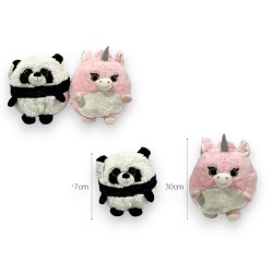 001262 MASKOTKA JEDNOROŻEC/PANDA 27/30CM GAZELO