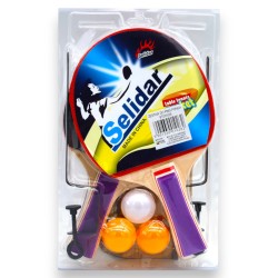 010262 RAKIETKA DO TENISA STOŁOWEGO PING-PONG ZESTAW 2 PALETKI +3 PIŁECZKI +SIATKABEST TOYS