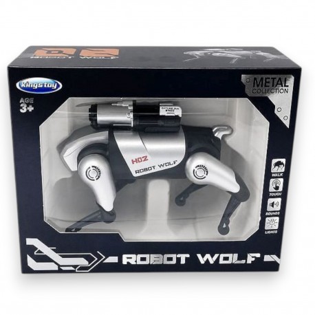 057935 ROBOT WILK NA BATERIE CHODZI MÓWI ŚWIATŁO DŹWIĘK HIPO