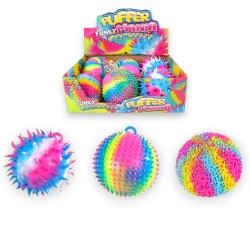 575284 PIŁKA TĘCZOWA PUFFER FUNKY MANIA 18CM HIPO