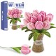 911753 DREWNIANE KWIATKI 3D TULIPANY ASKATO