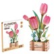 910336 DREWNIANE KWIATKI 3D TULIPANY ASKATO