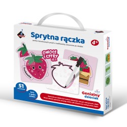 910770 SPRYTNA RĄCZKA - OWOCE I WARZYWA 51 ELEM. Z PISAKIEM SUCHOŚCIERALNYM ASKATO