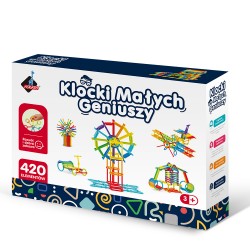 127873 KLOCKI MAŁYCH GENIUSZY PATYKI 420 ELEM. ASKATO