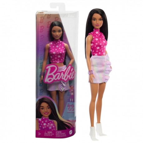 5176700 LALKA BARBIE FASHIONISTAS NR 215 HRH13 styl rockowy