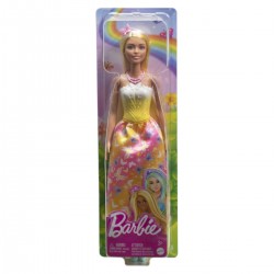 183609 LALKA BARBIE KSIĘŻNICZKA z długimi różowo-blond włosami