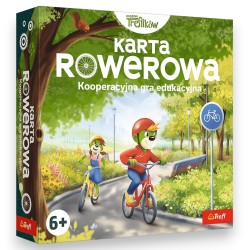 02910 TREFL GRA DLA DZIECI KARTA ROWEROWA, RODZINA TREFLIKÓW