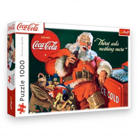10921 TREFL PUZZLE COCA-COLA 1000 EL. XMAS PREZENTY OD MIKOŁAJA