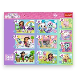 96014 TREFL PUZZLE 10W1 GABBY I JEJ ŚWIAT