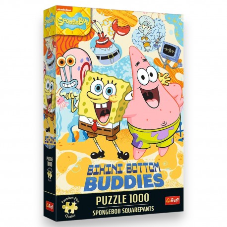 12081 TREFL PUZZLE PREMIUM PLUS QUALITY SPONGEBOB 1000 EL. SPONGEBOB KANCIASTOPORTY