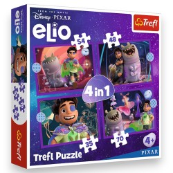34665 TREFL PUZZLE 4W1 Pozaziemskie misje Elio