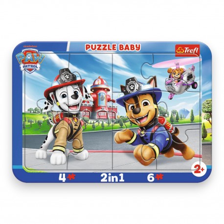 80031 TREFL PUZZLE RAMKOWE BABY PSI PATROL, PIESECZKI