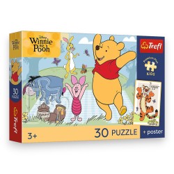 18348 TREFL PUZZLE PREMIUM PLUS KIDS, DISNEY KUBUŚ PUCHATEK 30 EL. SŁODKIE CHWILE + KOLEKCJONERSKI PLAKAT