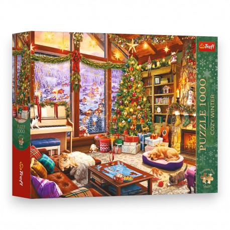12171 TREFL PUZZLE PREMIUM PLUS QUALITY COZY WINTER 1000 EL. ŚWIĄTECZNY WIECZÓR