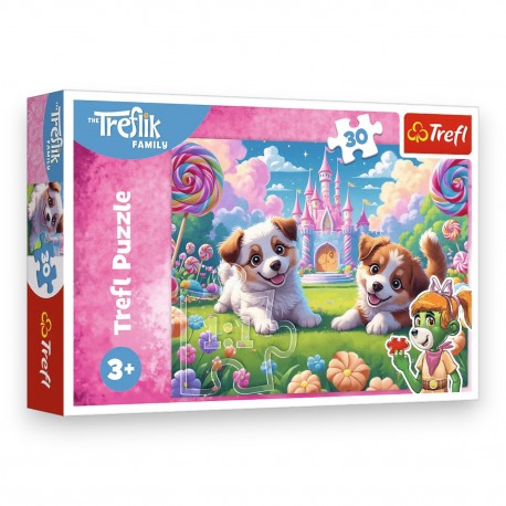 18319 TREFL PUZZLE 30 EL. ŚWIAT PEŁEN UŚMIECHU - RODZINA TREFLIKÓW