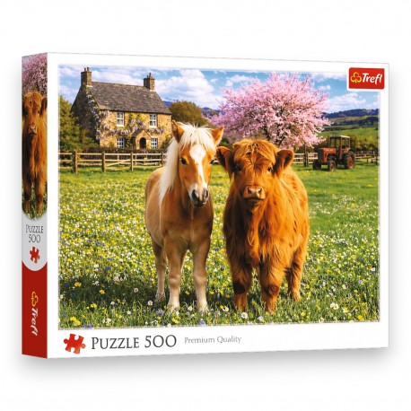 37570 TREFL PUZZLE 500 EL. PRZYJACIELE NA FARMIE