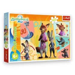 15429 TREFL PUZZLE ZOOTOPIA 2, 160 EL. RAZEM W ZWIERZOGRODZIE
