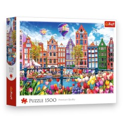 26221 TREFL Puzzle 1500 el. Kolorowy Amsterdam