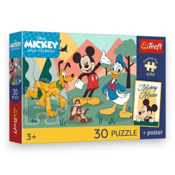 18339 TREFL PUZZLE PREMIUM PLUS KIDS, DISNEY 30 EL. BAJKOWE CHWILE + KOLEKCJONERSKI PLAKAT