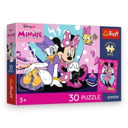 18340 TREFL PUZZLE PREMIUM PLUS KIDS, DISNEY 30 EL. RADOSNA MINNIE + KOLEKCJONERSKI PLAKAT