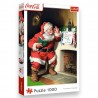 10922 TREFL PUZZLE COCA-COLA 1000 EL. XMAS MIKOŁAJ PRZY KOMINKU